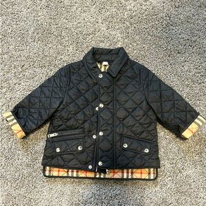 Burberry 12M Infant Black Quilted Jacket